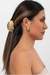 Presilha de Cabelo Dourada em Formato de Concha elegante - comprar online