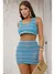 Conjunto Feminino Barbara Em Croche Saia E Top saida de praia