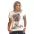 Camiseta Feminina T- shirt luxo, blusinha com aplicação em pedraria e fita na internet