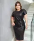 Imagem do Vestido Midi Courino couro fake c/cinto Leila