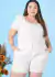 CONJUNTO FEMININO CAMISA E SHORTS PLUS SIZE LINHO-VISCOSE BETINA na internet