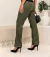CALÇA FLARE JENIFER EM COURINO COM ZIPER NA LATERAL