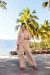 CONJUNTO 3 PEÇAS CALÇA , REGATA E JAQUETA LINHO-VISCOSE ADRIANA - THATI GUTIERREZ TG STORE