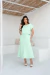 Conjunto Feminino Saia Midi E Blusa Moletom Bebel Verão