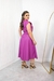 Vestido midi em courino Adrielly - comprar online
