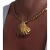Colar Feminino Veneziana E Pingente Concha Folheado - loja online