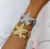 Bracelete Pulseira Concha e Estrela cor Dourado e Prata - TG STORE 