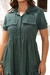 Vestido longo Botões Linho -viscose Maria Verão Moderno - loja online