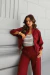 CONJUNTO CALÇA E JAQUETA LINHO-VISCOSE ADRIANA - loja online