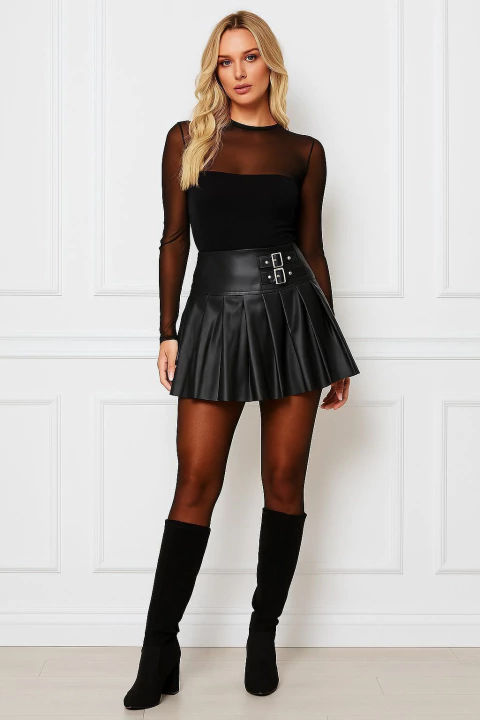 SAIA PLISSADA COURINO RODADA PREGAS THATI GUTIERREZ - comprar online