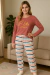 Pijama Feminino calça e blusa Manga longa iverno Luar
