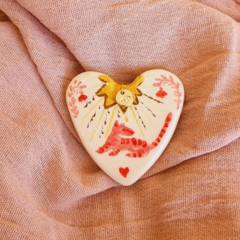 Prendedor "estrella", corazonada.