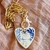 Collar "cobalto", Corazonada