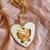 Collar "mariposita", Corazonada