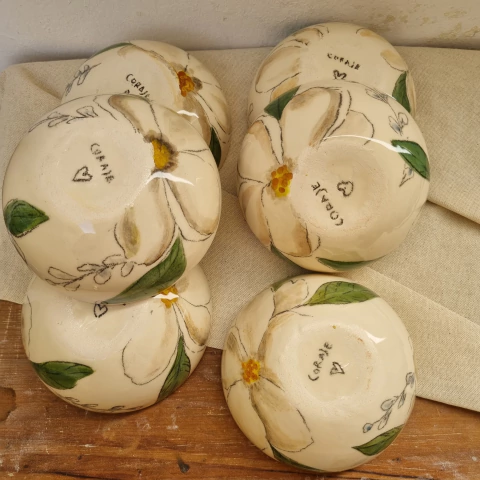 Set de 6 cuencos Magnolia, Polvo de estrellas