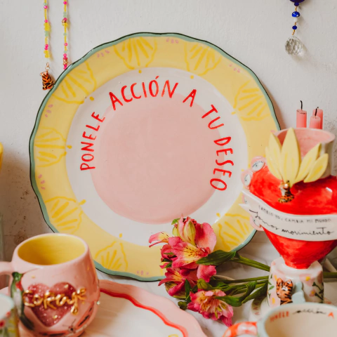 Plato de sitio "Deseo", Sol en Leo