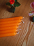 Velas naranjas, medianas - comprar online