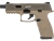 Replica Airsoft ambidiestra con retroceso de gas ICS BLE-XFG (color tostado)