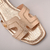 Rasteira Dourada Gold com Tiras em H Ref.: 0183.552.257B - loja online