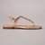 Sandália Rasteira Dourada Gold com Cristais Ref.: 0203.552.257B - comprar online