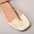 Sandália Rasteira Dourada Gold com Cristais Ref.: 0203.552.257B - Carmen Steffens Divinópolis