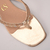 Rasteira Dourada com Tiras em Cristais Ref.: 0213.265.257B - loja online