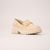 Mocassim em couro Marfim com Bridão Ref.: 1705.399.784B