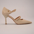 Scarpin Bico Fino Marfim com Fivelas Duplas Ref.: 3304.399.784B - comprar online