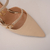 Scarpin Bico Fino Marfim com Fivelas Duplas Ref.: 3304.399.784B - Carmen Steffens Divinópolis