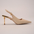 Scarpin Slingback Marfim com Placa Traseira e Salto Pino Ref.: 3454.399.784B - comprar online