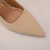 Scarpin Slingback Marfim com Placa Traseira e Salto Pino Ref.: 3454.399.784B - Carmen Steffens Divinópolis