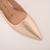 Scarpin Gold em Couro com Salto Personalizado Ref.: 3505.790.257B - Carmen Steffens Divinópolis