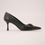 Scarpin Preto em Couro com Placa de Metal Personalizado Ref.: 3605.399.001B - comprar online
