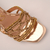 Tamanco Dourado com Bordado Artesanal Ref.: 4504.293.066B - loja online