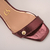Sandália Marsala com Salto Bloco Cromado e Pérola Personalizada Ref.: 5304.790.324B - Carmen Steffens Divinópolis
