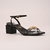 Sandália Preta com Salto Bloco e Placa Personalizada Ref.: 5404.395.001B - comprar online