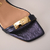 Sandália Azul Marinho com Salto Bloco e Placa Personalizada Ref.: 5404.790.339B - Carmen Steffens Divinópolis
