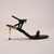 Sandália de Bico Quadrado com Placa e Salto Pino Ref.: 6604.399.001B - comprar online