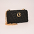 Carteira Clutch em Couro Plissado Preto Ref.: A714.399.001B