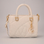 Bolsa de Matelassê Branca Bianco com Detalhe de Rosa - comprar online