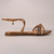 Sandália Rasteira Bronze Metalic Bico Folha e Tiras redondas Ref.: C0104.399.345 - comprar online