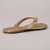 Rasteira Dourada Glacê Tiras e Enfeite de Pedrarias Ref.: C0203.399.024 - comprar online