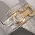 Sandália Rasteira Prata Bridão Dourado Ref.: C0213.523.005 - Carmen Steffens Divinópolis