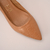 Scarpin Salto Bloco Croco Tan Ref.: C4014.701.618 - Carmen Steffens Divinópolis