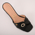Tamanco Preto Salto Taça e Fivela de Cristais Ref.: C5503.399.001 - Carmen Steffens Divinópolis
