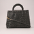 Bolsa Anna Couro Croco Preta Ref.: CB055.360.001 na internet