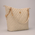 Bolsa Sacola Off-white com Matelassê Ref.: CB194.737.725