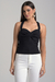 Top Preto com Detalhe Transpassado Busto Ref.: HB033.466.001