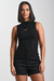 Blusa de Malha Preta com Gola Alta Ref.: HB104.759.001 ( Separado da Kassia)