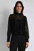 Blusa Gola Alta Rendada Luxo Preta Ref.: HB260.057.001